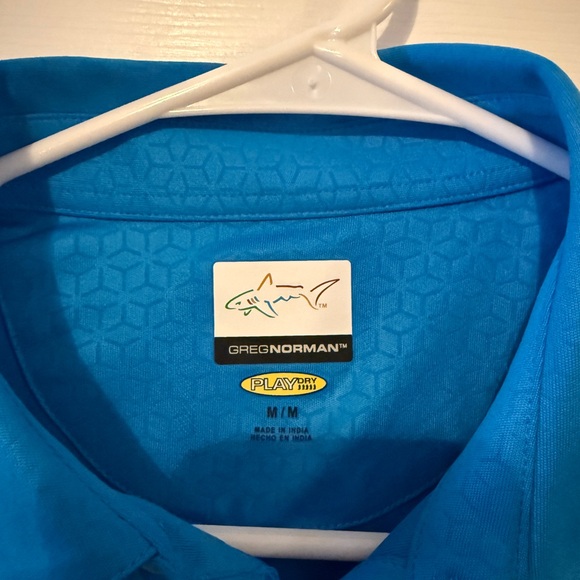 Greg Norman Collection Vibrant Blue Polo Shirt - Picture 2 of 3